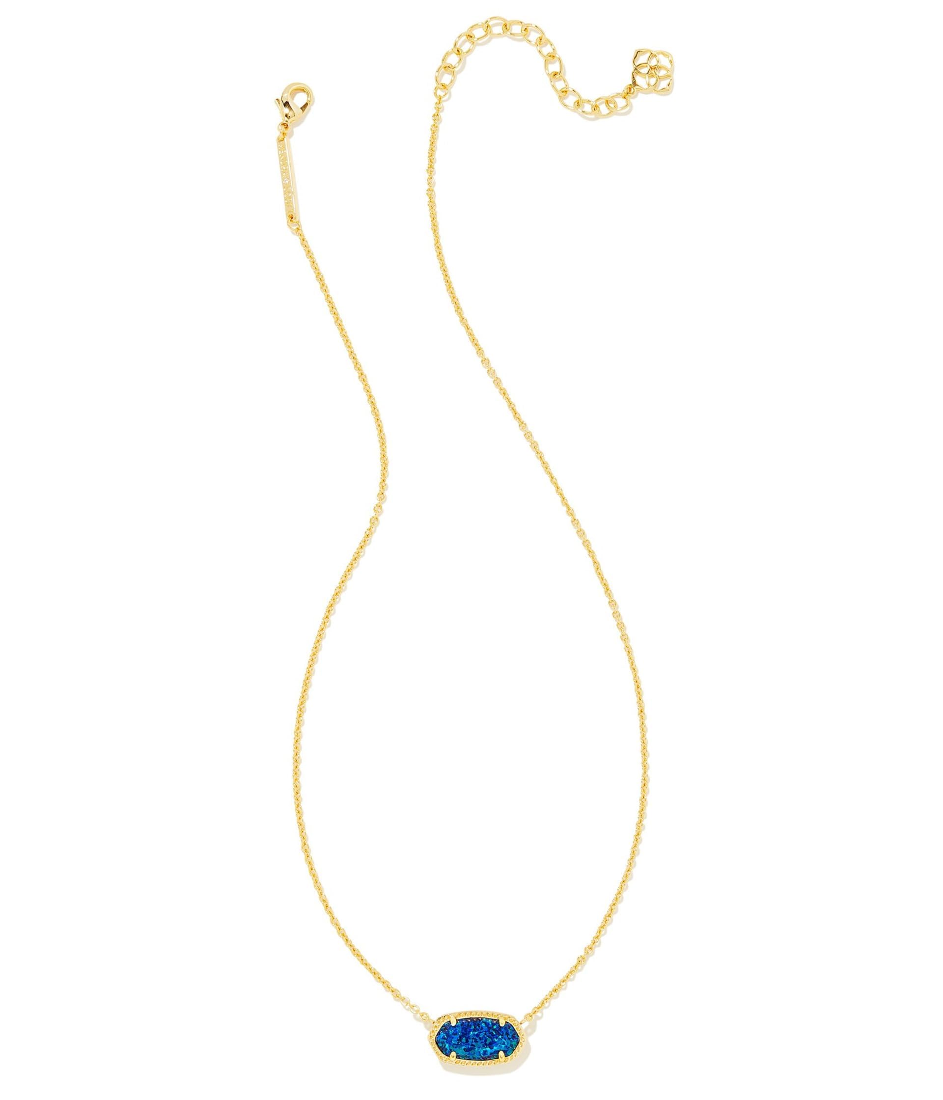 Kendra Scott Elisa Pendant Necklace for Women, Fashion Jewelry, 14k Gold-Plated