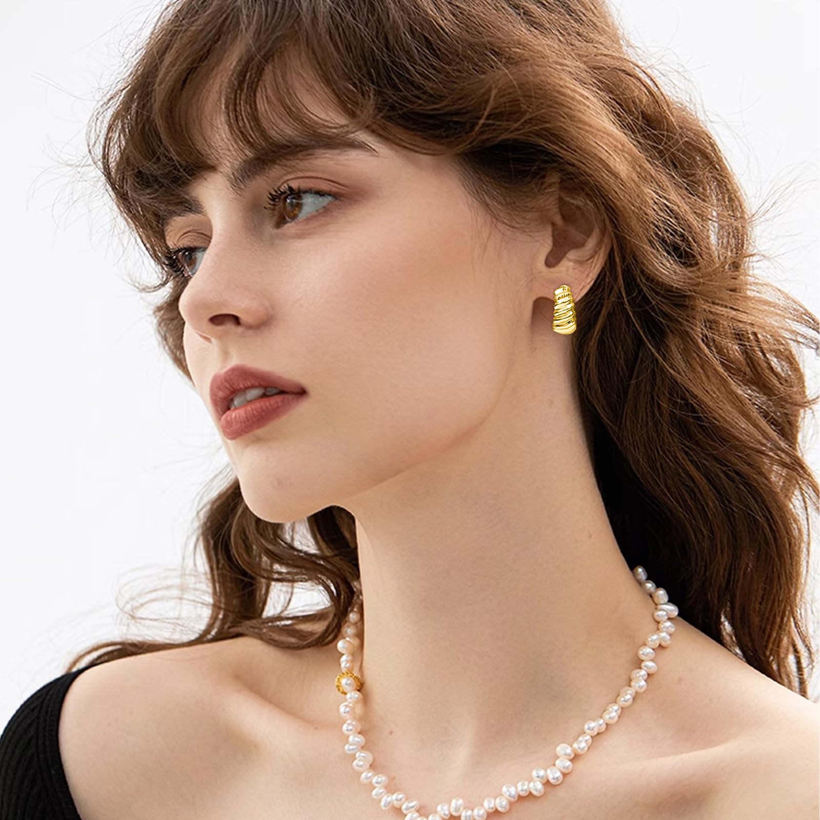 NEWITIN 69 Pieces Gold Jewelry Set for Women Fashion Costume Jewelry Gold Plated Necklace Bracelet Earrings Set for Women