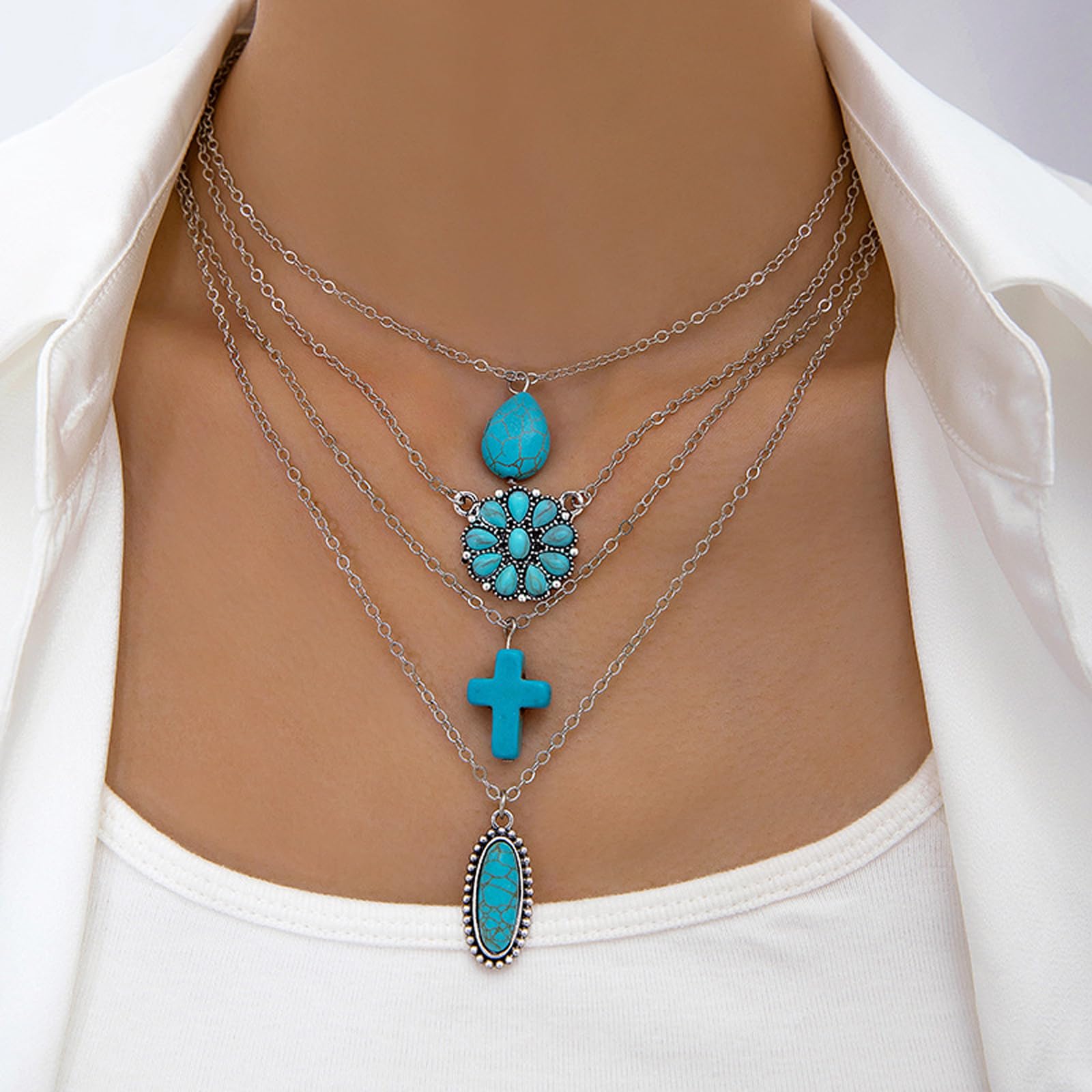 NEWITIN 69 Pieces Gold Jewelry Set for Women Fashion Costume Jewelry Gold Plated Necklace Bracelet Earrings Set for Women