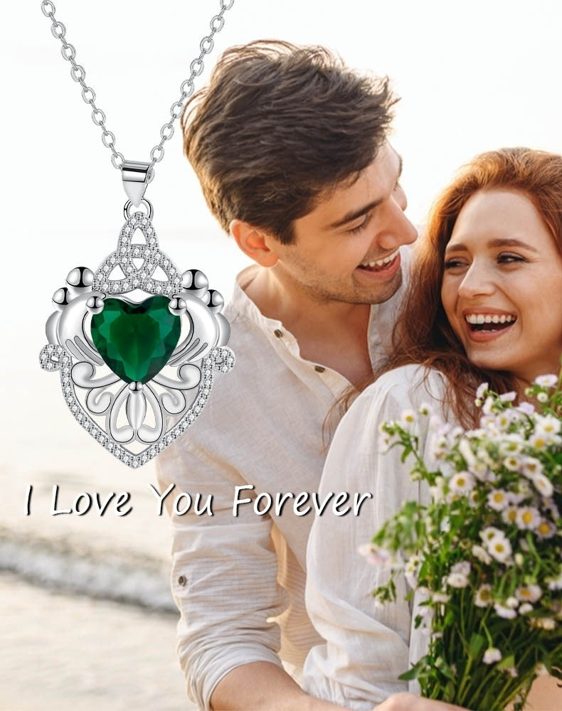 European And American Style Water Drop Necklace Women's High-grade Vintage Zircon Pendant