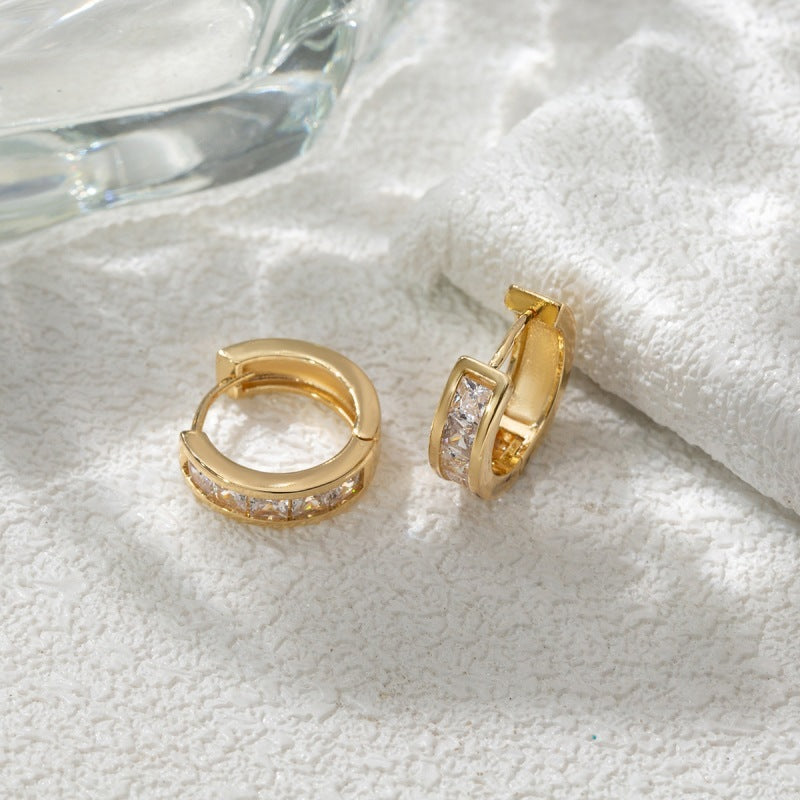 Women's European And American Fashion Cool Zircon Earrings
